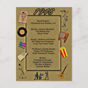 1948 Great Events Birthday Card