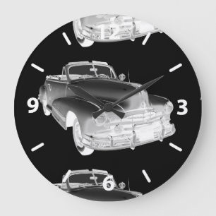 1948 Pontiac Silver Streak Car Art Large Clock