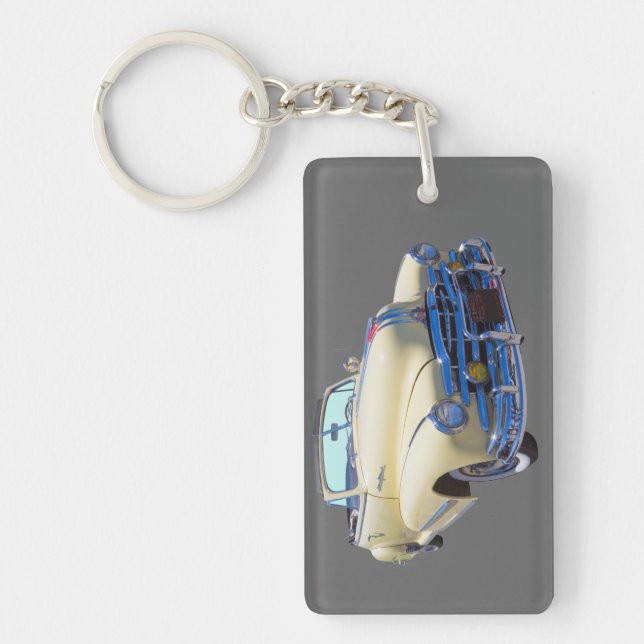 1948 Pontiac Silver Streak Convertible Car Keychain (Front)