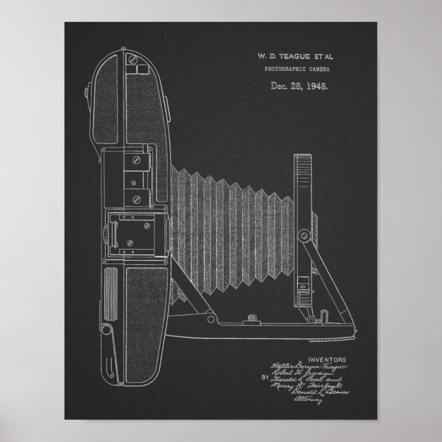 1948 Vintage Camera Patent Art Drawing Print (Front)
