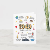 1949 Birthday Card For Dad or Mom