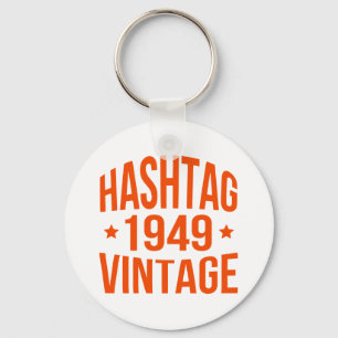 1949 Hashtag Vintage Keychain