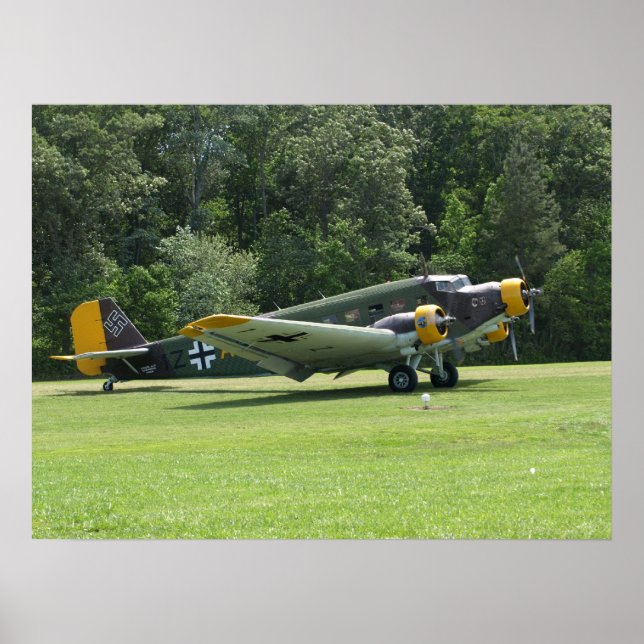 1949 Junkers Ju-52. Poster (Front)