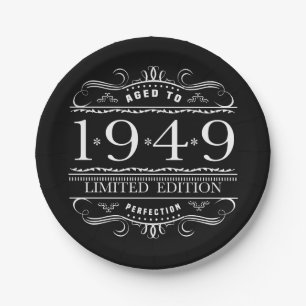 1949 Limited Edition Birthday Paper Plate