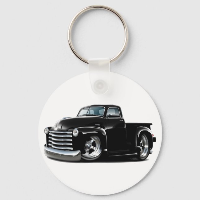 1950-52 Chevy Black Truck Keychain (Front)