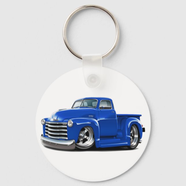 1950-52 Chevy Blue Truck Keychain (Front)