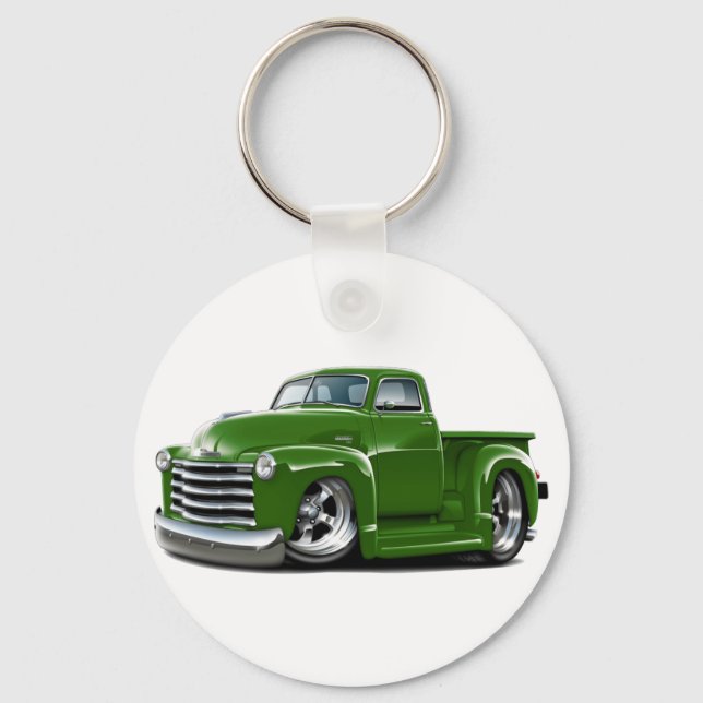 1950-52 Chevy Green Truck Keychain (Front)