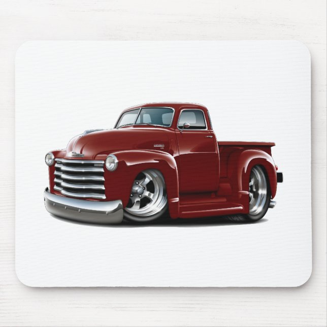 1950-52 Chevy Maroon Truck Mouse Pad (Front)