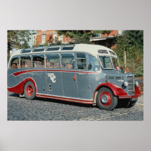 1950 Bedford duple-bodied ""Vista"" of Classic Coa Poster