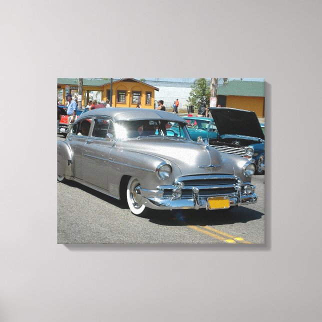 1950 Chevrolet Fleetline Poster Canvas Print (Front)