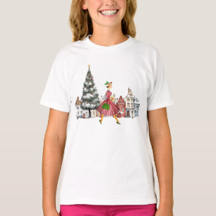 1950 Christmas Vintage Lady    T-Shirt