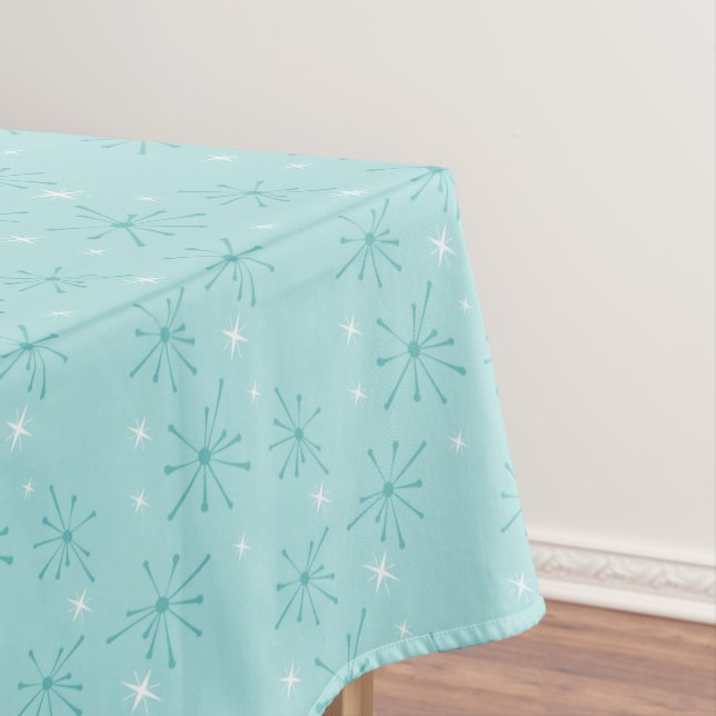 1950 Diner Blue Star Anniversaire Nappe - Retro (In Situ)