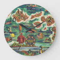 1950 Dole Map of Hawaii Joseph Feher Dark