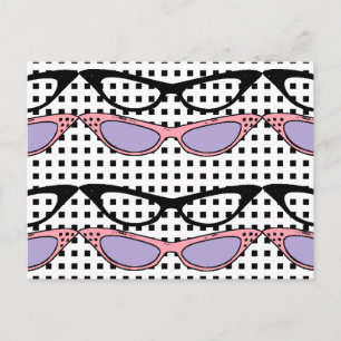 1950 Fashion Cats'-Eye Glasses Card - Customize