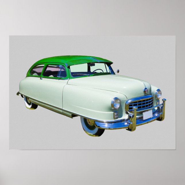 1950 Nash Ambassador Antique Car Poster (Front)