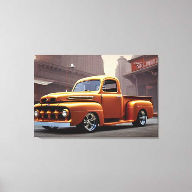 1950 Pickup Truck Canvas Print (Front)