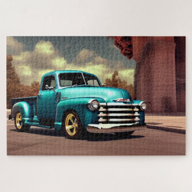 1950 Pickup Truck classique voiture Jigsaw Puzzle (Horizontal)