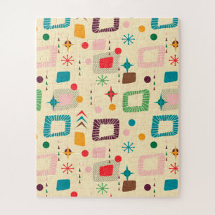 1950´s Atomic Pattern Jigsaw Puzzle