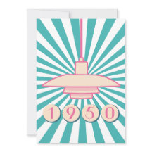 1950 vintage and elegant invitation 