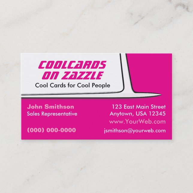 1950s 2-Tone Classic Car Inspired Business Card (Front)