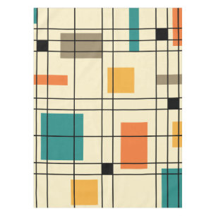 1950's Abstract Art Tablecloth