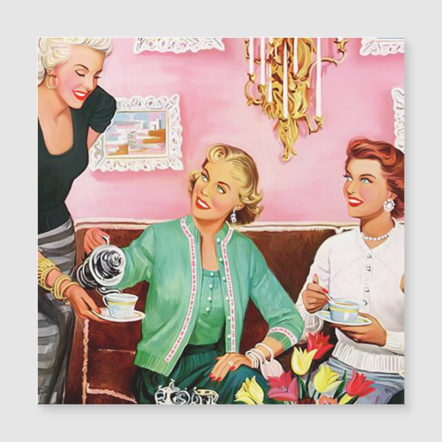 1950'S AFTERNOON TEA    INVITATION (Front)