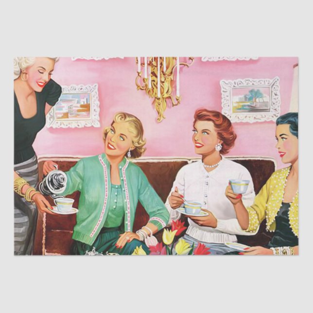 1950'S AFTERNOON TEA      TISSUE PAPER (Front)