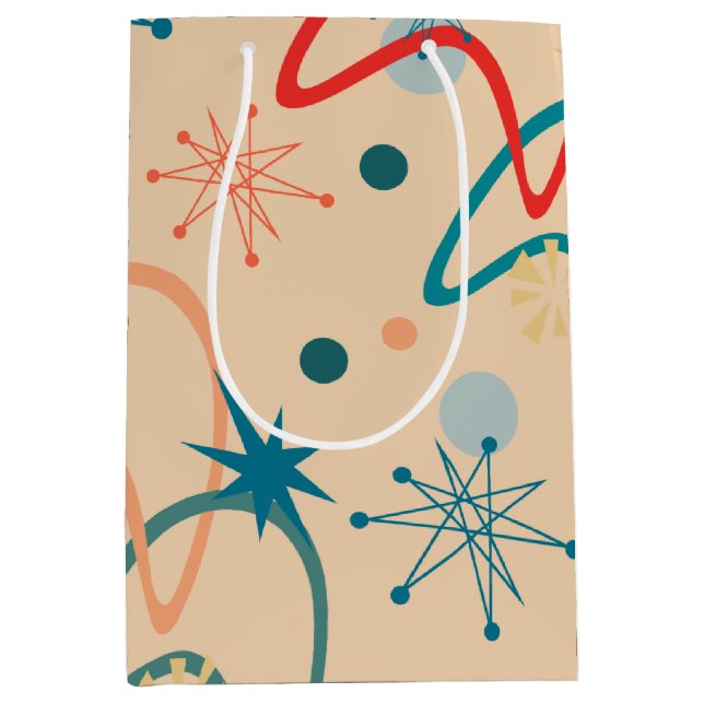 1950s Atomic Retro Medium Gift Bag (Front)