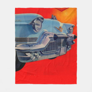 1950s blue Cadillac grille Fleece Blanket