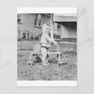 1950's Child in Walker Postcard