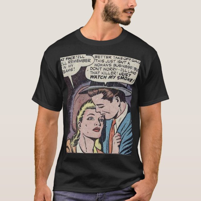 1950s Classic Romantic Comic T-Shirt (Front)