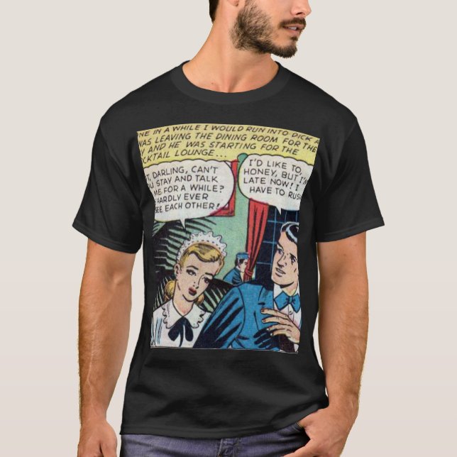 1950s Classic Romantic Comic T-Shirt (Front)