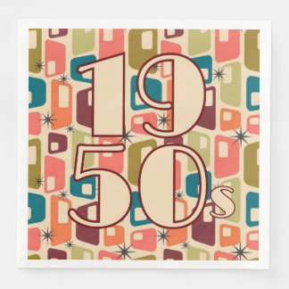 1950s Decade Design Napkin
