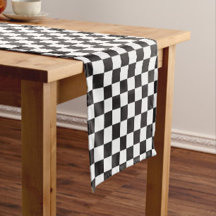 1950's Diner Birthday Party Theme Chequerboard  Short Table Runner