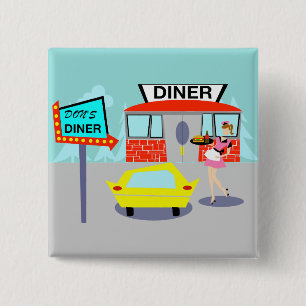 1950's Diner Button