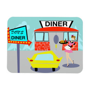 1950's Diner Flexi Magnet
