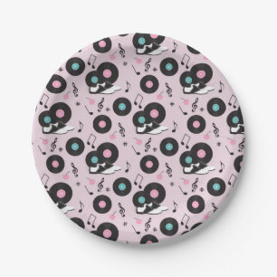 1950s Diner Saddle Shoes Paper Plates – Retro Sock