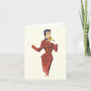 1950's Fashion - Note or Greeting Card