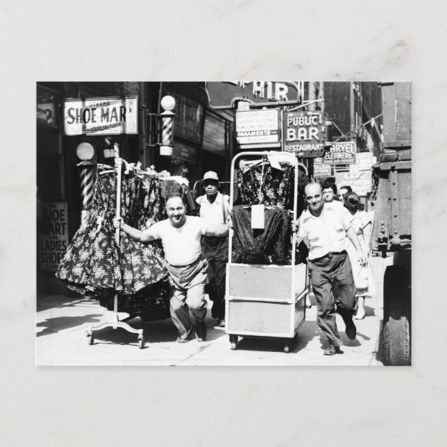 1950's Garment District, New York City Photo Postcard (Front)