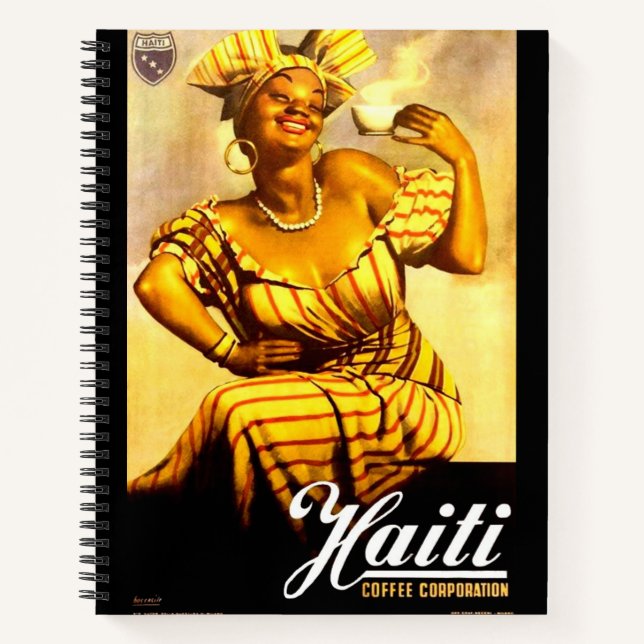 1950s Haiti Coffee Corporation ad Notebook (Front)