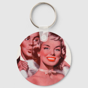 1950s hottest prom date keychain