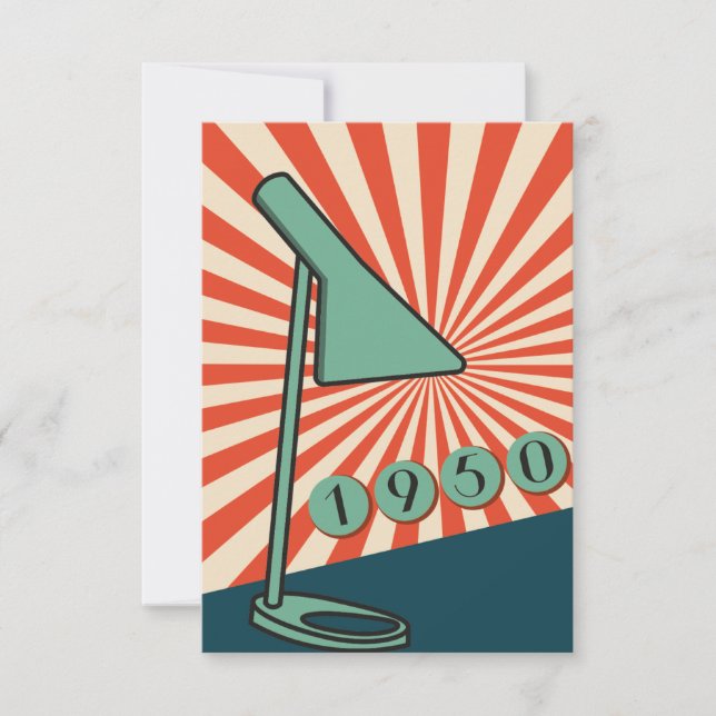 1950s Inspired  Invitation. Vintage and elegant  Invitation (Front)