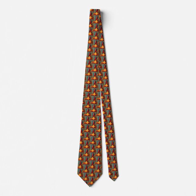 1950s inspired  rocket ship tie (Front)