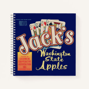 1950s Jack’s Washington State Apples crate label Notebook