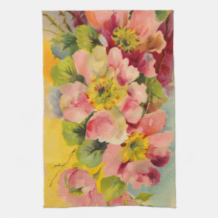 1950s Kitchen Vintage Retro Floral Towel