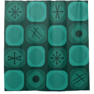 1950s Mod Art Soft Cubes Teal