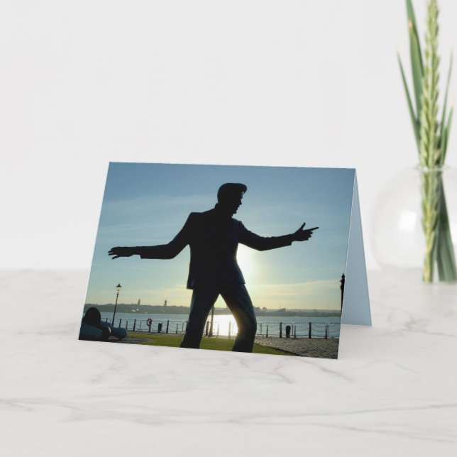 1950'S MUSIC ROCKIN' ROLLER BIRTHDAY CARD (Front)