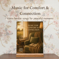 1950s Music Therapy QR Code Wall Art Vintage Cozy