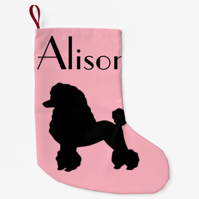 1950s Pink Poodle Skirt Christmas Stocking (Front)