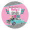 1950's Retro Diner Pink & Teal Sock Hop